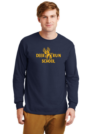 Deer Run Elementary Spirit Wear 2023-24 On-Demand-Unisex Long Sleeve Shirt Yellow Logo