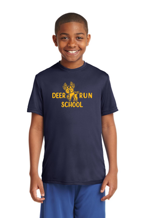 Deer Run Elementary Spirit Wear 2023-24 On-Demand-Youth dry-fit shirt Yellow Logo