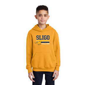 Sligo Middle School 2023-24 Spirit Wear-Youth Unisex Hoodie Stripe Logo