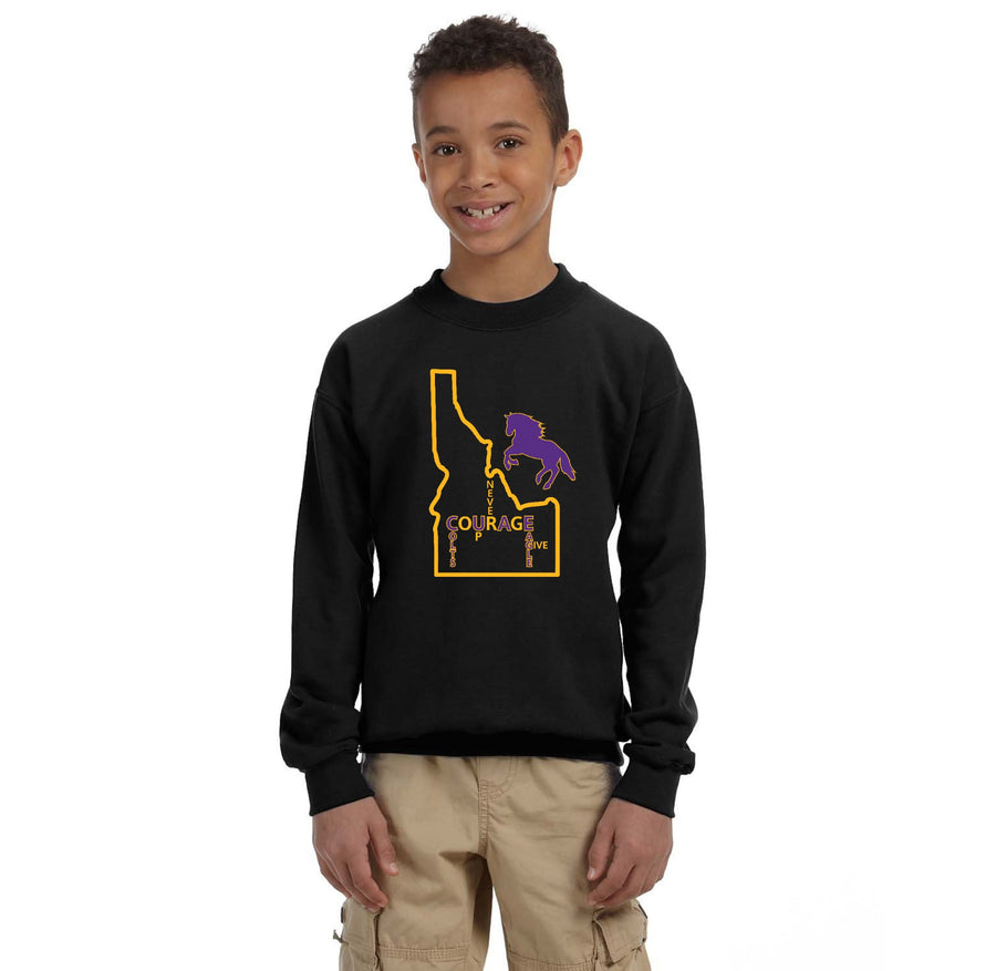 Eagle MS Student Design Flash Sale 23-24-Youth Unisex Crewneck Sweatshirt