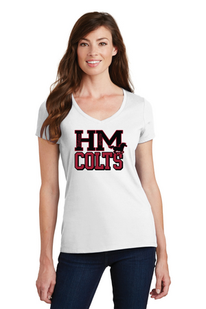 Horace Mann Spirit Wear 2023-24-Women's Fan Favorite V-Neck Tee