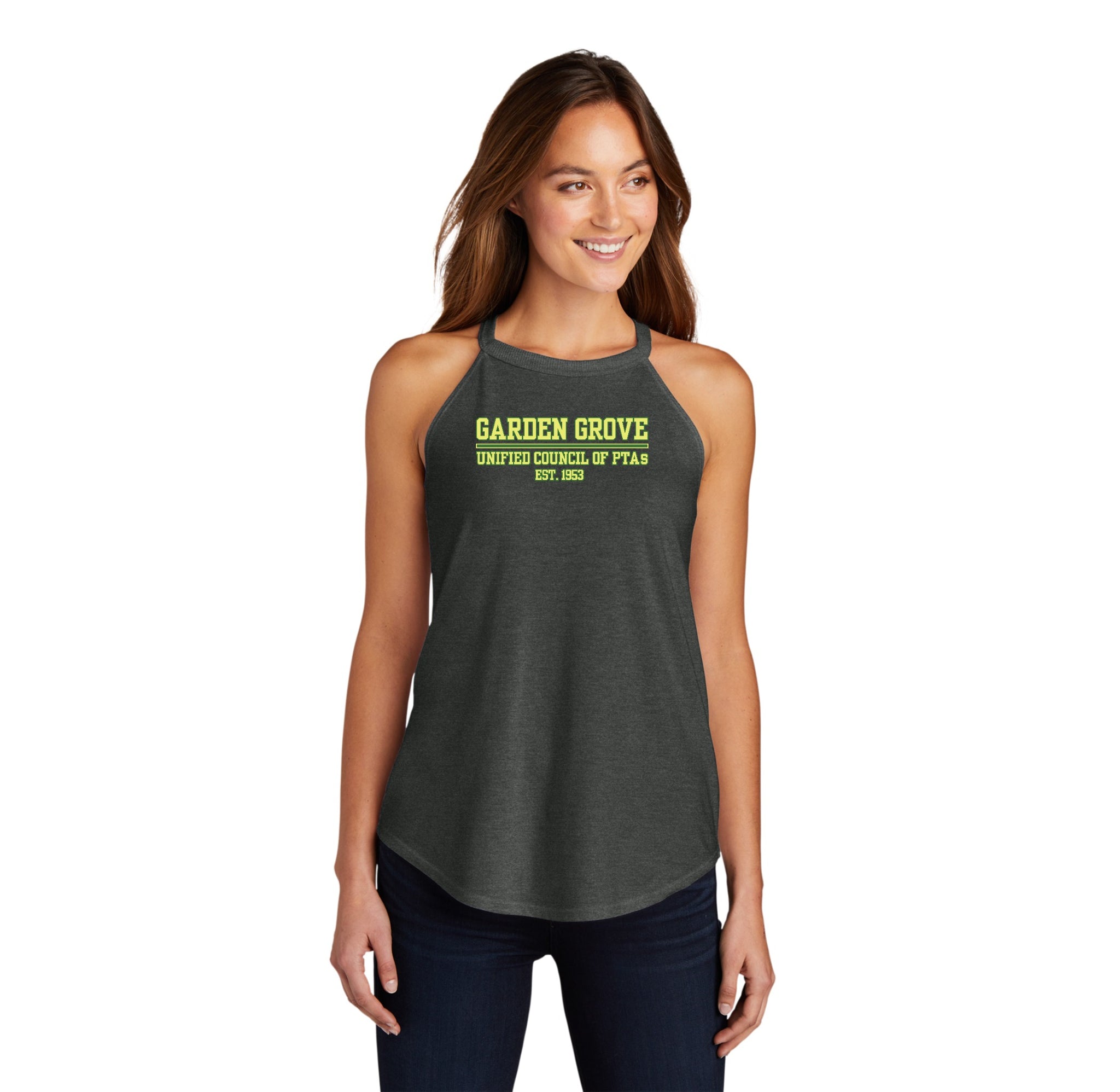Garden Grove Unified Council PTA On-Demand-Women's Premium Perfect Tri Rocker Tank
