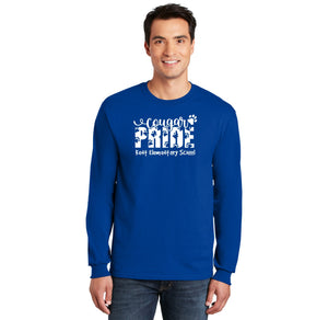 Kent Elementary Spirit Wear 2023-24 On-Demand-Adult Unisex Long Sleeve Tee Pride Paw Print