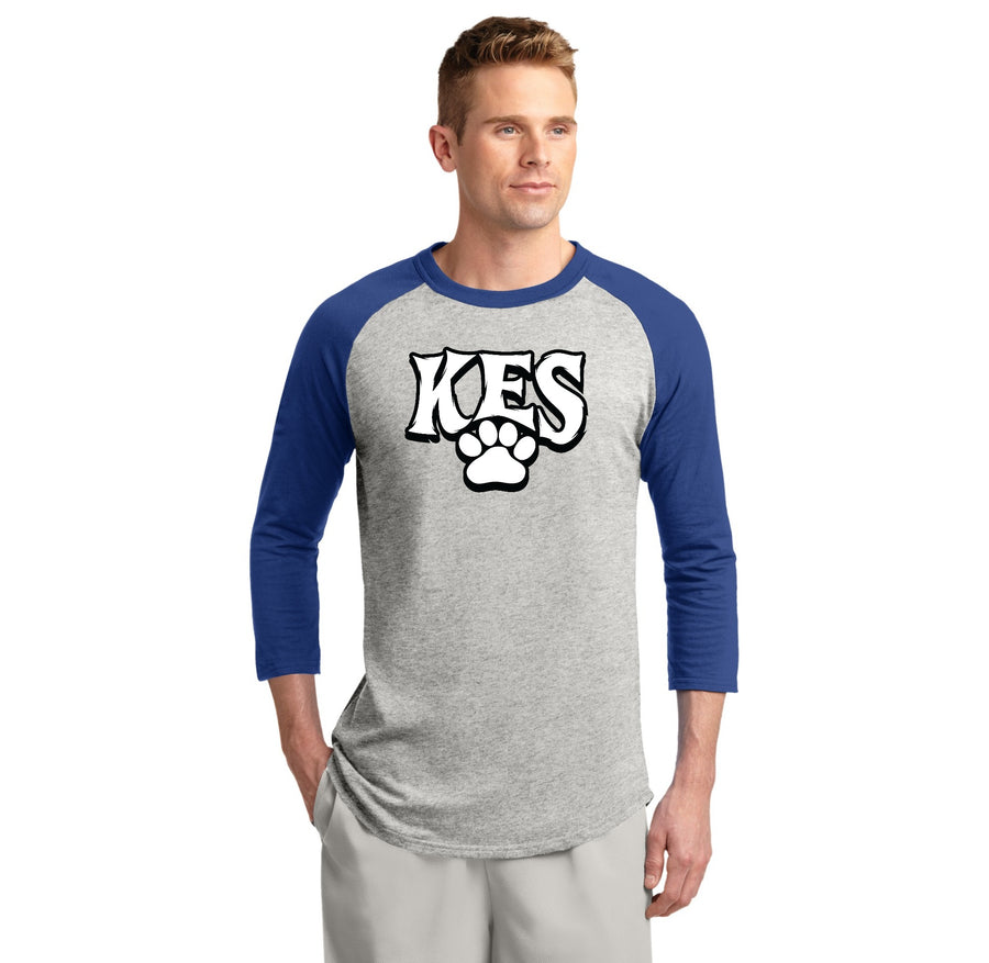 Kent Elementary Spirit Wear 2023-24 On-Demand-Adult Unisex Baseball Tee KES Horizontal