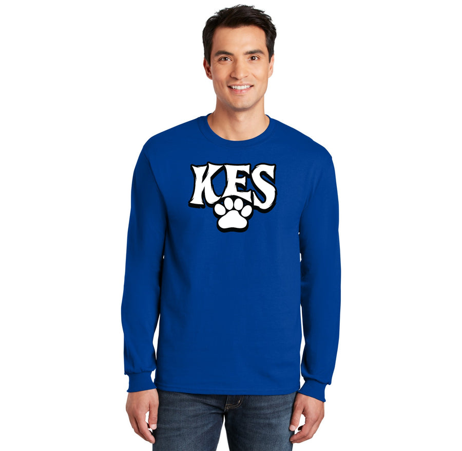 Kent Elementary Spirit Wear 2023-24 On-Demand-Adult Unisex Long Sleeve Tee KES Horizontal