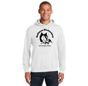 Huffman Elementary Spirit Wear 2023-24-Adult Unisex Hoodie Husky Logo