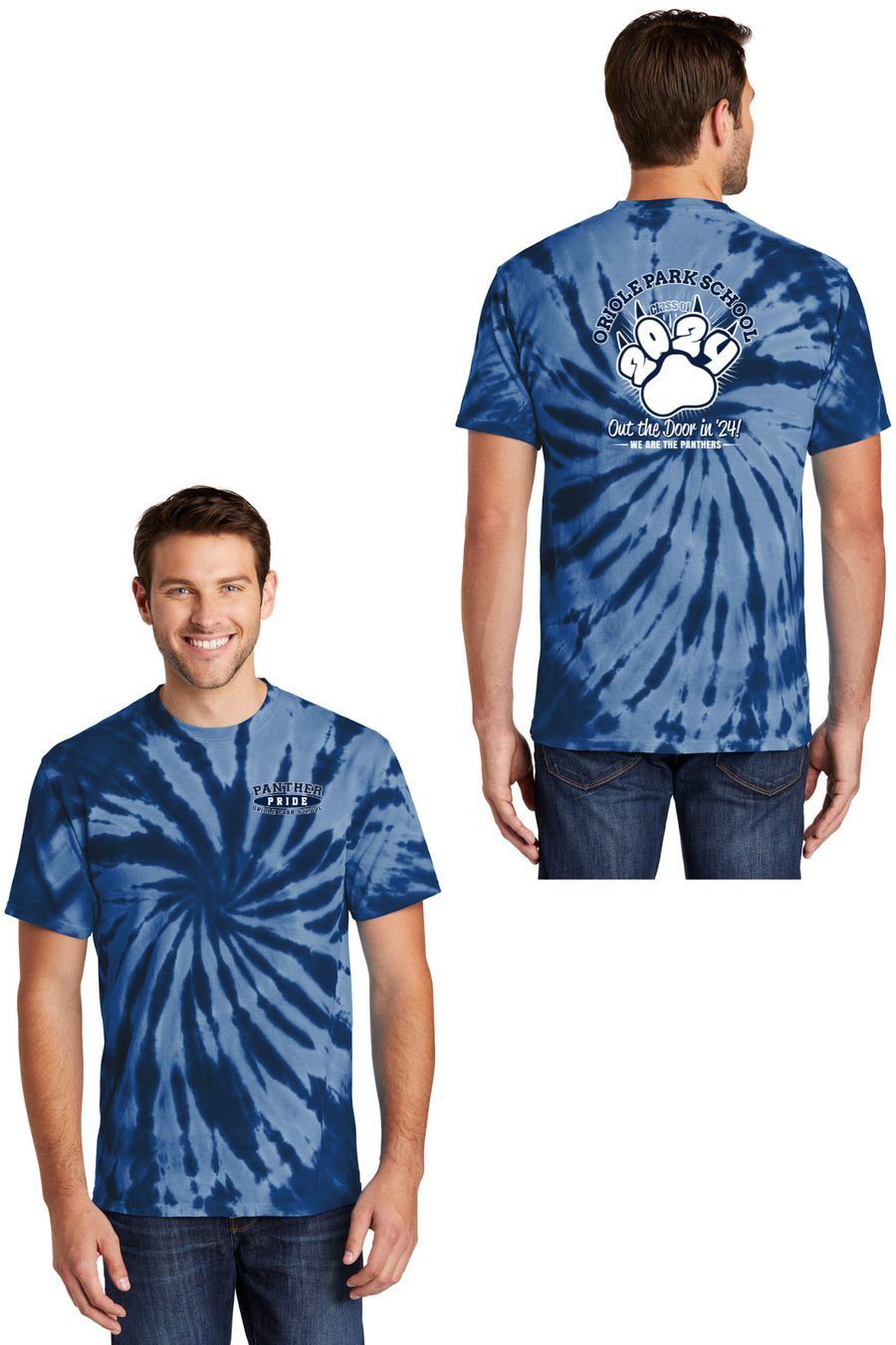 Oriole Park Class of 2024 Spirit Store-Adult Unisex Tie-Dye Shirt