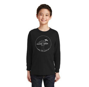 Laurel Tree Charter-Youth Unisex Long Sleeve Tee Mushroom Logo