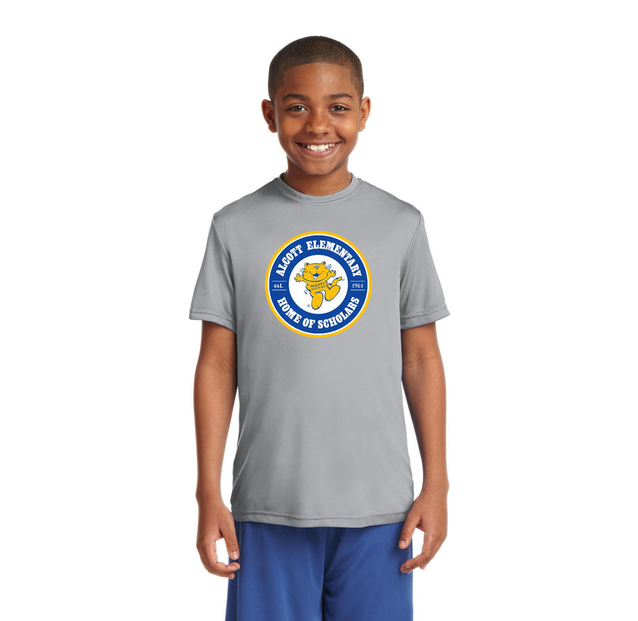 Alcott Elementary Spirit Wear II 2023-24-Youth Unisex Dri-Fit Shirt Circle Logo