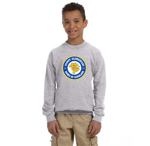Alcott Elementary Spirit Wear II 2023-24-Youth Unisex Crewneck Sweatshirt Circle Logo