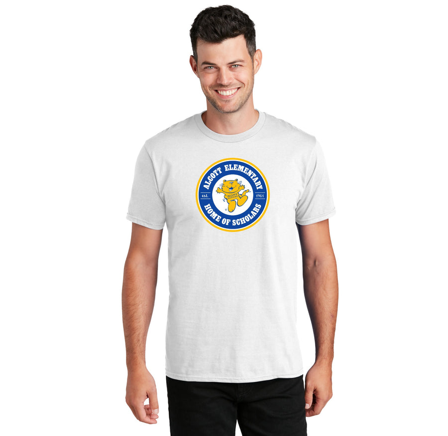 Alcott Elementary Spirit Wear II 2023-24-Adult Unisex Fan Favorite Premium Tee Circle Logo