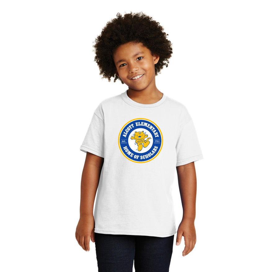 Alcott Elementary Spirit Wear II 2023-24-Youth Unisex T-Shirt Circle Logo
