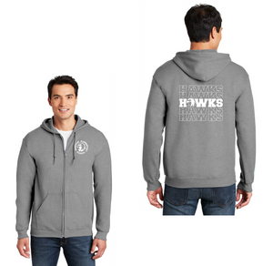 Hanover Elementary Spirit Wear 2023-24 On-Demand-Adult Unisex Full-Zip Hooded Sweatshirt