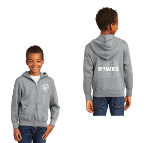 Hanover Elementary Spirit Wear 2023-24 On-Demand-Youth Unisex Full-Zip Hooded Sweatshirt