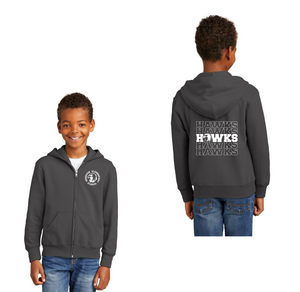 Hanover Elementary Spirit Wear 2023-24 On-Demand-Youth Unisex Full-Zip Hooded Sweatshirt