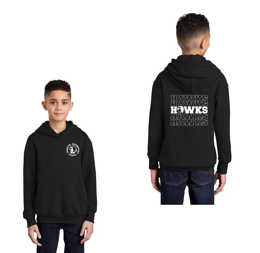 Hanover Elementary Spirit Wear 2023-24 On-Demand-Youth Unisex Hoodie