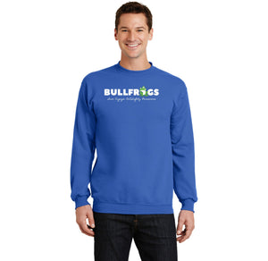 Barton Pond Fall & Winter Spirit Wear On-Demand-Adult Unisex Crewneck Port & Company Core Fleece Sweatshirt BULLFROGS Logo