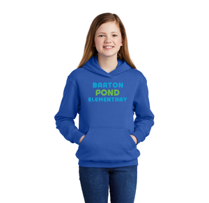 Barton Pond Fall & Winter Spirit Wear On-Demand-Youth Unisex Port & Company Hoodie Typographic Logo