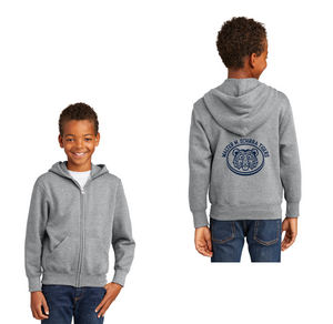 Walter M. Schirra Elementary Spirit Wear 2023-24 On-Demand-Youth Unisex Full-Zip Hooded Sweatshirt Circle Logo