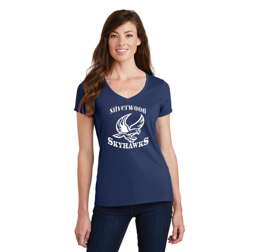 Silverwood Elementary Spirit Wear 2023-24 On-Demand-Women's Fan Favorite V-Neck Tee