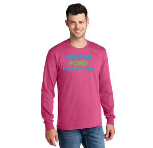 Barton Pond Fall & Winter Spirit Wear On-Demand-Adult Unisex Port & Company Long Sleeve Shirt Typographic Logo