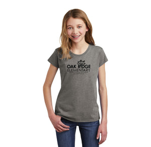 Oak Ridge Elementary Spirit Wear 2023-24 On-Demand-Girls Premium Tee