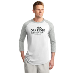 Oak Ridge Elementary Spirit Wear 2023-24 On-Demand-Adult Unisex Baseball Tee