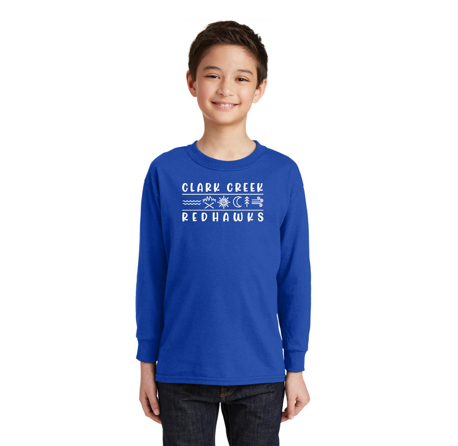 Clark Creek Spirit Wear 2023-24 On-Demand Store-Youth Unisex Long Sleeve Tee