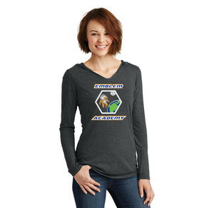 Emblem Academy Spirit Wear 2023-24 On-Demand Store-Women's Premium Perfect Tri Long Sleeve Hoodie NASA Logo