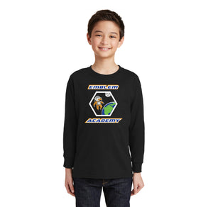 Emblem Academy Spirit Wear 2023-24 On-Demand Store-Youth Unisex Long Sleeve Tee NASA Logo