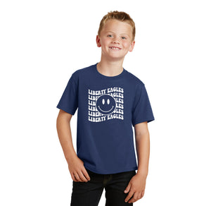 Liberty Elementary Fall Spirit Wear 2023-24 On-Demand-Youth Unisex Fan Favorite Premium Tee Smiley Logo