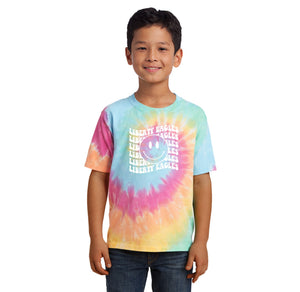 Liberty Elementary Fall Spirit Wear 2023-24 On-Demand-Youth Unisex Tie-Dye Shirt Smiley Logo