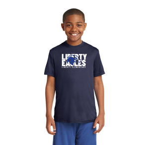 Liberty Elementary Fall Spirit Wear 2023-24 On-Demand-Youth Unisex Dri-Fit Shirt Eagle Logo