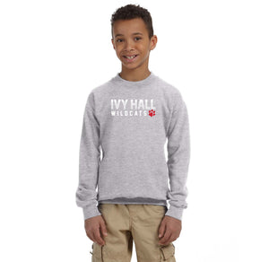 Ivy Hall Elementary Spirit Wear 2023-24 On-Demand-Youth Unisex Crewneck Sweatshirt Stripe