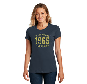 Emblem Academy Spirit Wear 2023-24 On-Demand Store-Womens Premium Tee 1968 Logo
