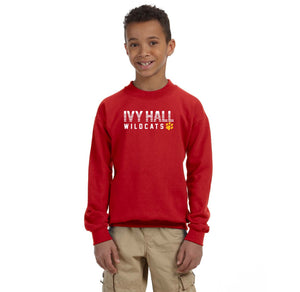 Ivy Hall Elementary Spirit Wear 2023-24 On-Demand-Youth Unisex Crewneck Sweatshirt Stripe