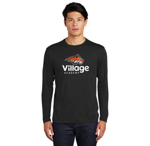 Village Academy Spirit Wear 2023-24 On-Demand-Adult Unisex Dri-Fit Long Sleeve Tee Tiger Logo