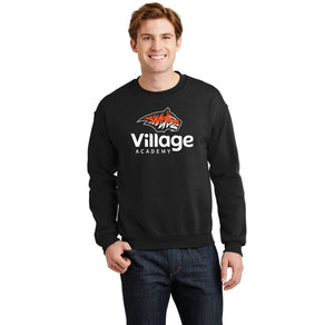 Village Academy Spirit Wear 2023-24 On-Demand-Adult Unisex Crewneck Sweatshirt Tiger Logo