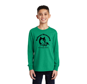 Huffman Elementary Spirit Wear 2023-24 On-Demand-Youth Unisex Port & Company Long Sleeve Shirt Husky Logo