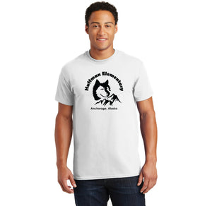 Huffman Elementary Spirit Wear 2023-24 On-Demand-Adult Unisex T-Shirt Husky Logo