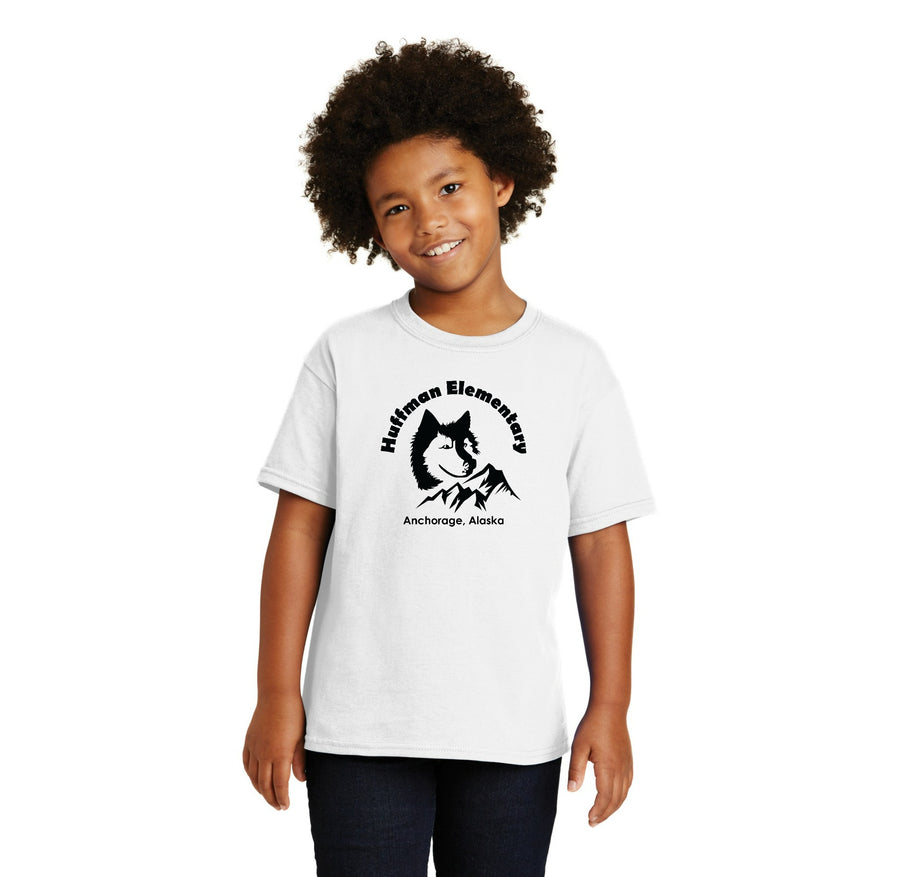 Huffman Elementary Spirit Wear 2023-24 On-Demand-Youth Unisex T-Shirt Husky Logo