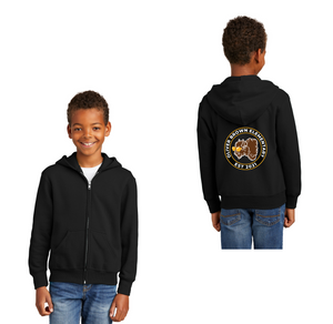 Oliver Brown Elementary Spirit Wear 2024 On-Demand-Youth Unisex Full-Zip Hooded Sweatshirt