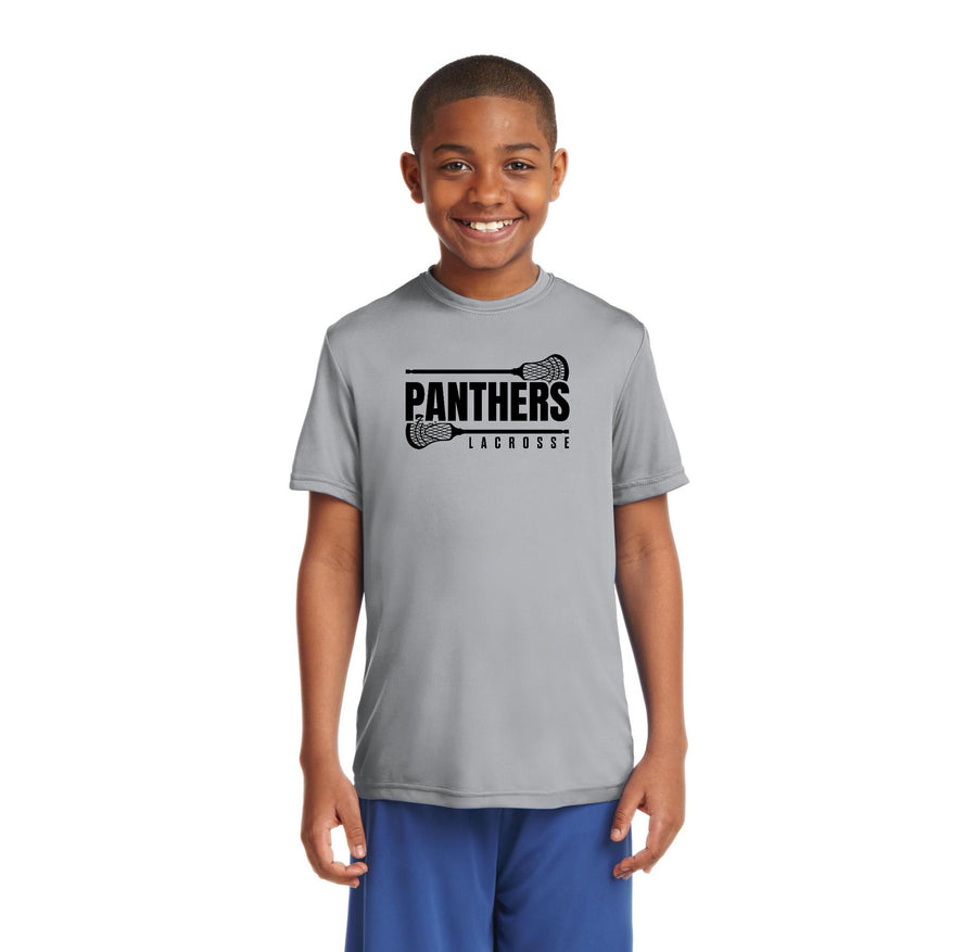 Panther Lacrosse 2023-24 On-Demand-Youth Unisex Dri-Fit Shirt Black Logo