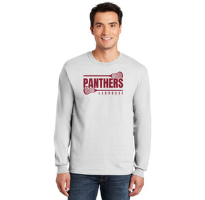 Panther Lacrosse 2023-24 On-Demand-Adult Unisex Long Sleeve Tee Maroon Logo