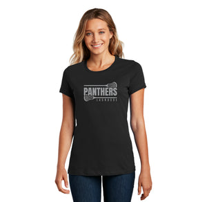 Panther Lacrosse 2023-24 On-Demand-Womens Premium Tee Grey Logo