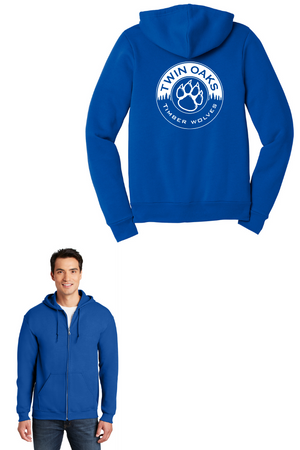 Spirit Wear Demo Store-Adult Unisex Full-Zip Hooded Sweatshirt