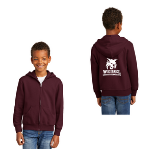 Weibel Elementary Fall 22 On-Demand-Youth Unisex Full-Zip Hooded Sweatshirt