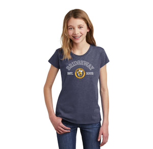 Bridgeway Island-Girls Premium Tee Circle Logo