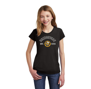 Bridgeway Island-Girls Premium Tee Circle Logo