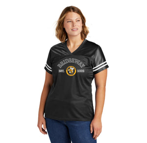 Bridgeway Island-Womens Sport-Tek Jersey Circle Logo